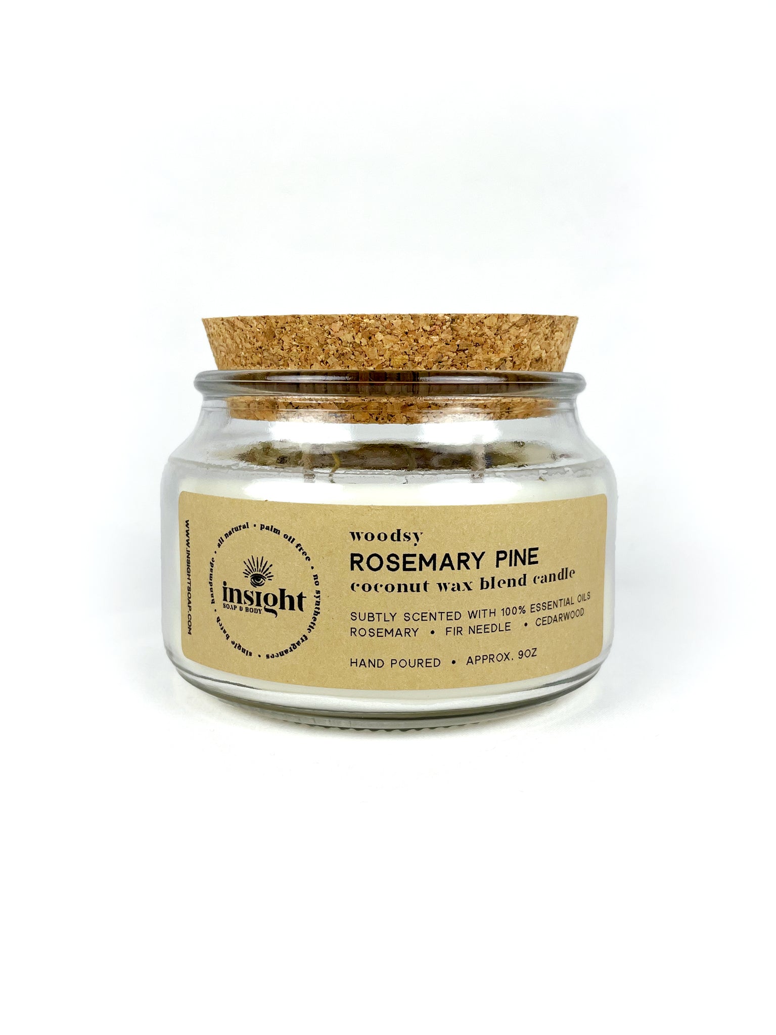 Rosemary Pine Coconut Wax Blend Candle